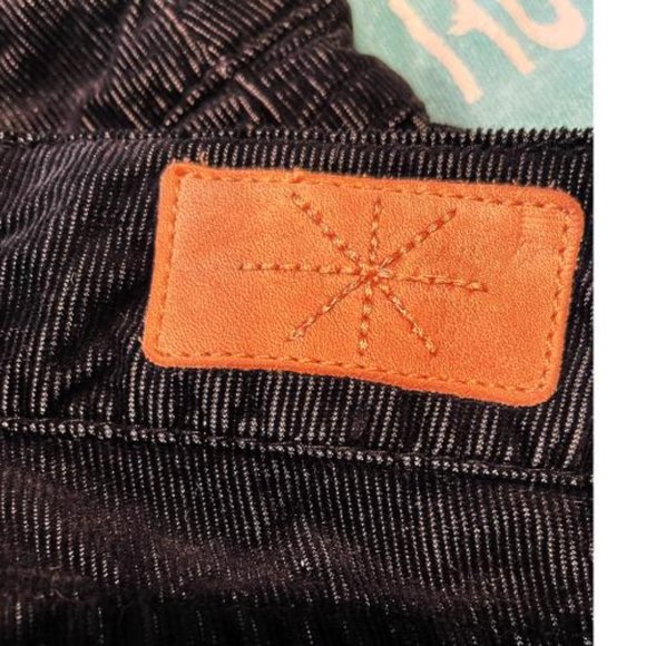 ISABEL MARANT BLACK CORDUROY STRAIGHT LEG PANTS - Picture 5 of 5